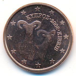 Кипр, 5 евроцентов (2008 г.)