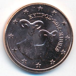 Кипр, 5 евроцентов (2018 г.)