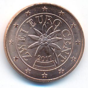 Austria, 2 euro cent, 2017