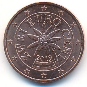 Austria, 2 euro cent, 2019