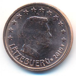 Luxemburg, 2 euro cent, 2019