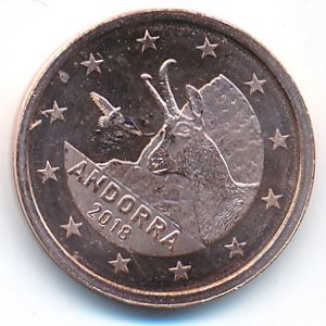 Андорра, 2 евроцента (2018 г.)