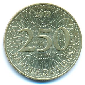 Ливан, 250 ливров (2009 г.)