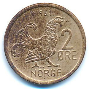 Норвегия, 2 эре (1964 г.)