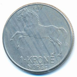 Норвегия, 1 крона (1973 г.)
