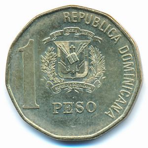 Доминиканская республика, 1 песо (1997 г.)