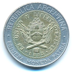 Argentina, 1 peso, 2008