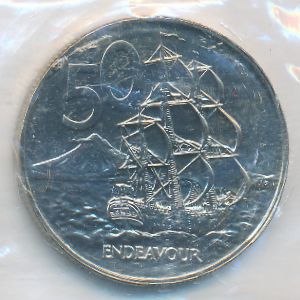 New Zealand, 50 cents, 1979