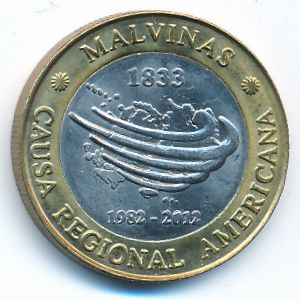 Аргентина, 2 песо (2012 г.)