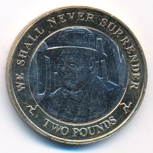 Isle of Man, 2 pounds, 2019