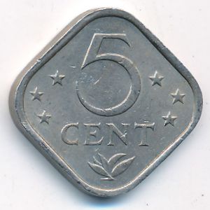 Антильские острова, 5 центов (1971 г.)