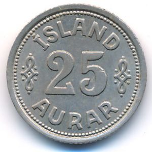 Исландия, 25 эйре (1940 г.)
