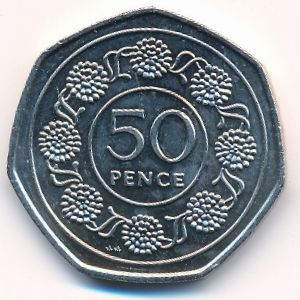 Гибралтар, 50 пенсов (1988 г.)