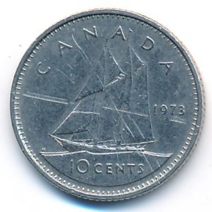Канада, 10 центов (1973 г.)