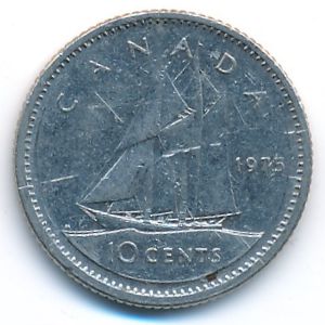 Канада, 10 центов (1975 г.)