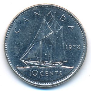 Canada, 10 cents, 1978
