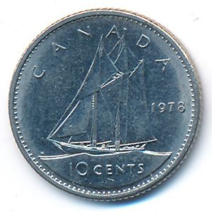 Canada, 10 cents, 1978