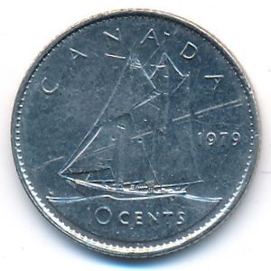 Канада, 10 центов (1979 г.)