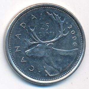 Канада, 25 центов (2006 г.)