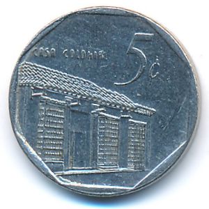 Куба, 5 сентаво (1996 г.)