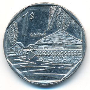 Cuba, 1 peso, 1998
