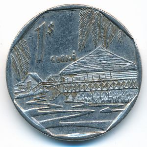 Cuba, 1 peso, 1998