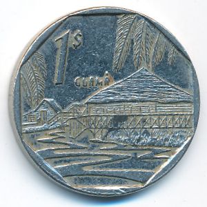 Cuba, 1 peso, 1998