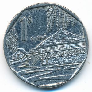 Cuba, 1 peso, 1998