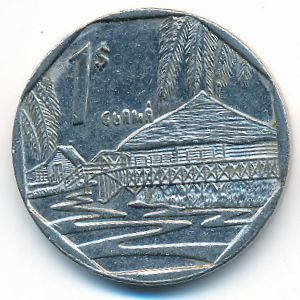 Cuba, 1 peso, 1998