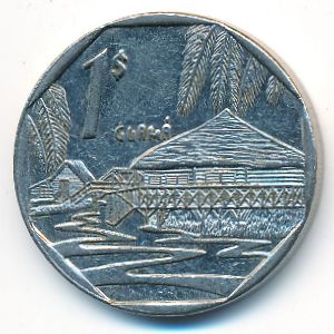 Cuba, 1 peso, 1998