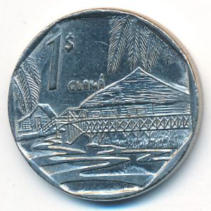 Cuba, 1 peso, 2007