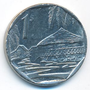 Cuba, 1 peso, 2007