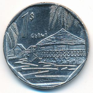 Cuba, 1 peso, 2007