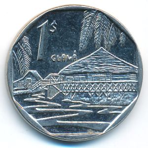 Cuba, 1 peso, 2012