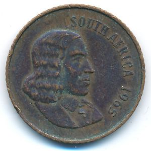 South Africa, 2 cents, 1965