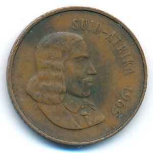 South Africa, 2 cents, 1965