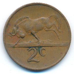ЮАР, 2 цента (1970 г.)