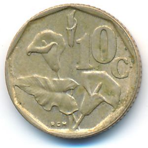 ЮАР, 10 центов (1992 г.)