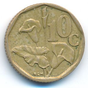 South Africa, 10 cents, 1993