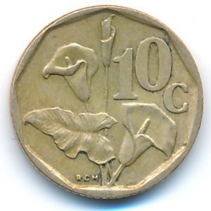 South Africa, 10 cents, 1994