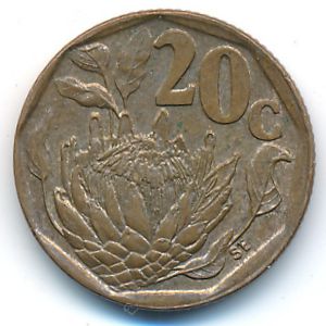 ЮАР, 20 центов (1993 г.)