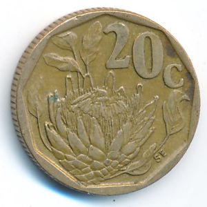 South Africa, 20 cents, 1994