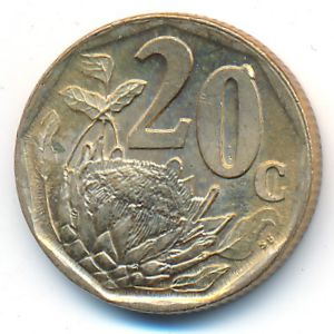 South Africa, 20 cents, 1997