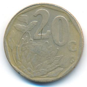 South Africa, 20 cents, 1997