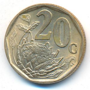 ЮАР, 20 центов (1997 г.)