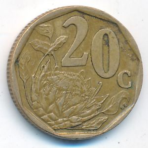 ЮАР, 20 центов (1997 г.)