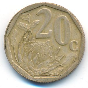ЮАР, 20 центов (2003 г.)