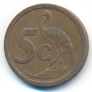 ЮАР, 5 центов (1990 г.)