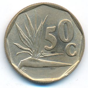 ЮАР, 50 центов (1991 г.)