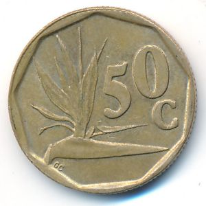 South Africa, 50 cents, 1994